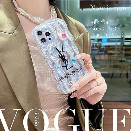 シャネル lv ysl グッチ両面 imd 波パターン光沢携帯電話ケース穴あけ加工 